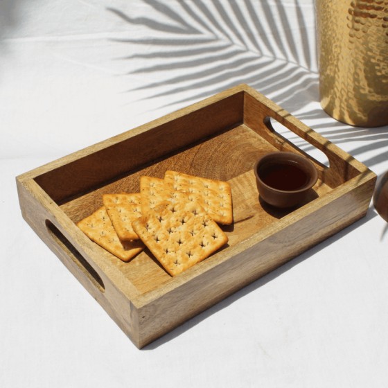 Rectangle Wooden Tray – Minimal Woodenware for Everyday Use | Noodle Studio Rectangle tray - Image 1