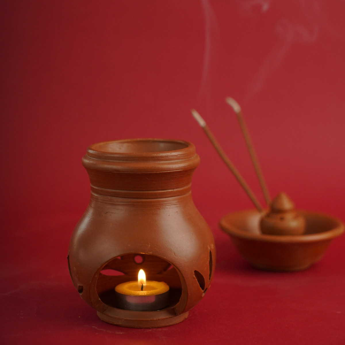 Terracota Kapoor dhani-ideal for pooja Terracotta Kapoor Dani - Image 1