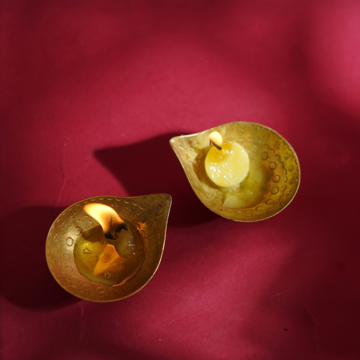 Brass divi-traditional handicrafted design Brass Divi - Image 1