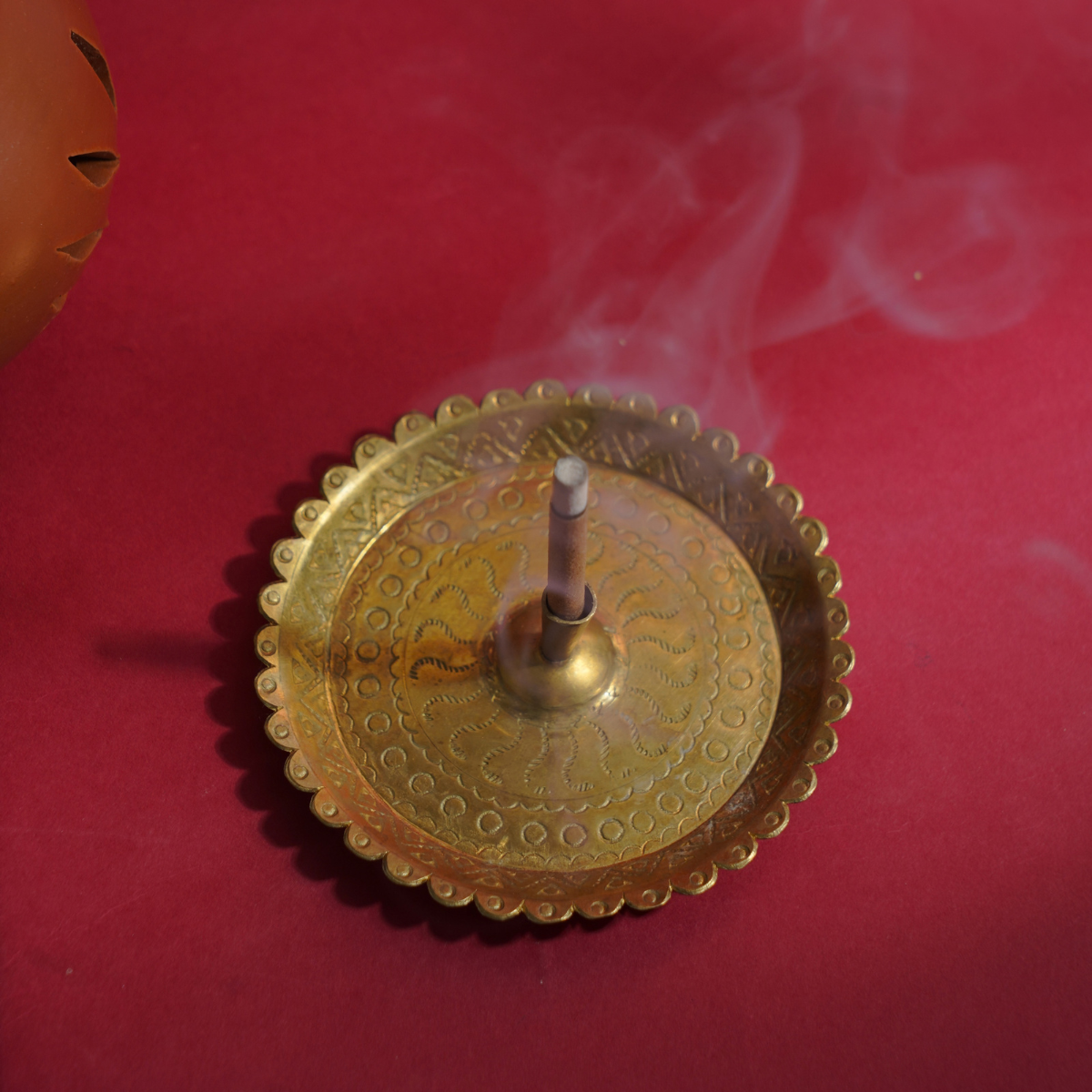 Brass Agarbatti stand - for daily pooja Brass Agarbatti Stand - Image 1